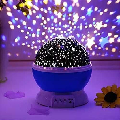 Star Moon Night Light Projector - 360° Rotating