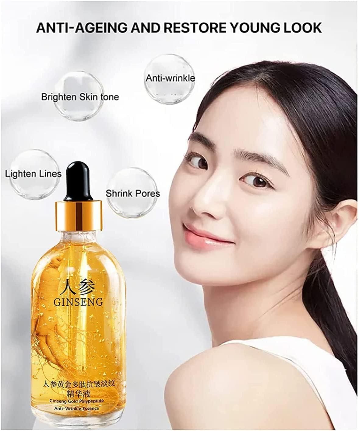 Ginseng Gold Anti-Aging Face Serum with Collagen & Hyaluronic Acid - 30ml