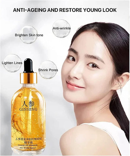 Ginseng Gold Anti-Aging Face Serum with Collagen & Hyaluronic Acid - 30ml