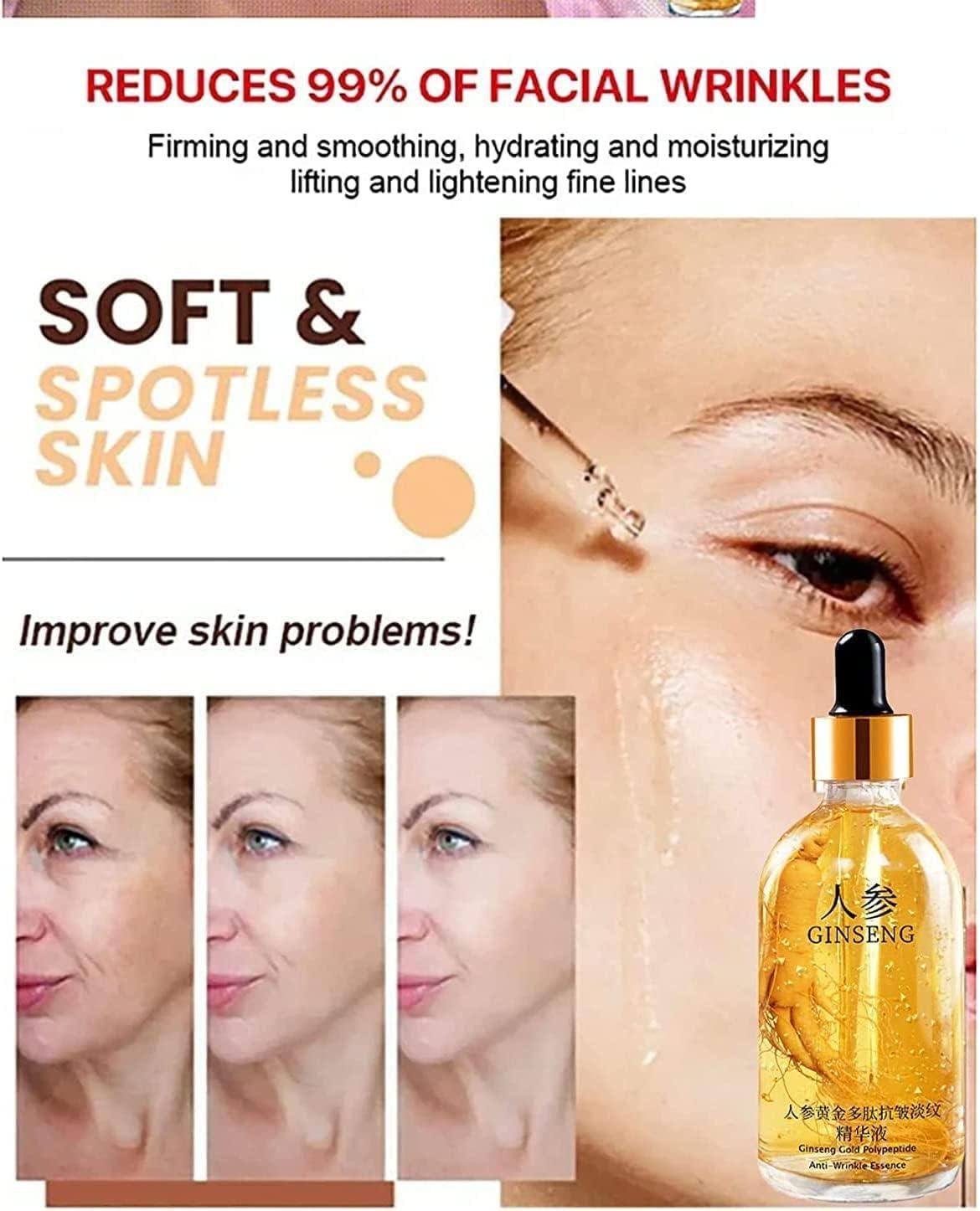 Ginseng Gold Anti-Aging Face Serum with Collagen & Hyaluronic Acid - 30ml