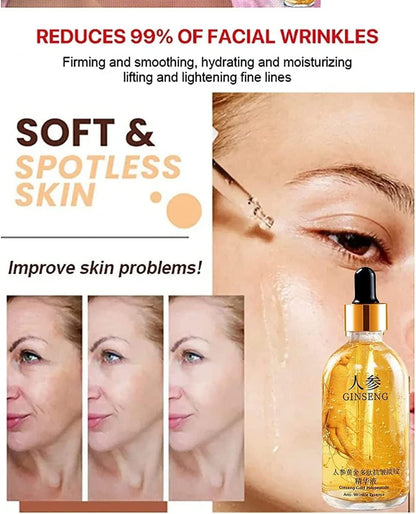 Ginseng Gold Anti-Aging Face Serum with Collagen & Hyaluronic Acid - 30ml