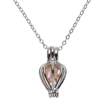 Real Pearl Necklace Gift Set - Freshwater Pearl in Oyster Shell Can