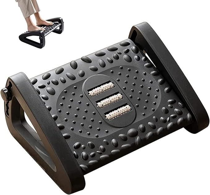 Ergonomic Footrest Massage Stool - Relieve Leg & Foot Fatigue