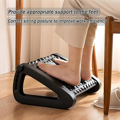 Ergonomic Footrest Massage Stool - Relieve Leg & Foot Fatigue