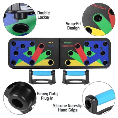 Fitbeast 2.0 Push Up Board - Color-Coded Workout System
