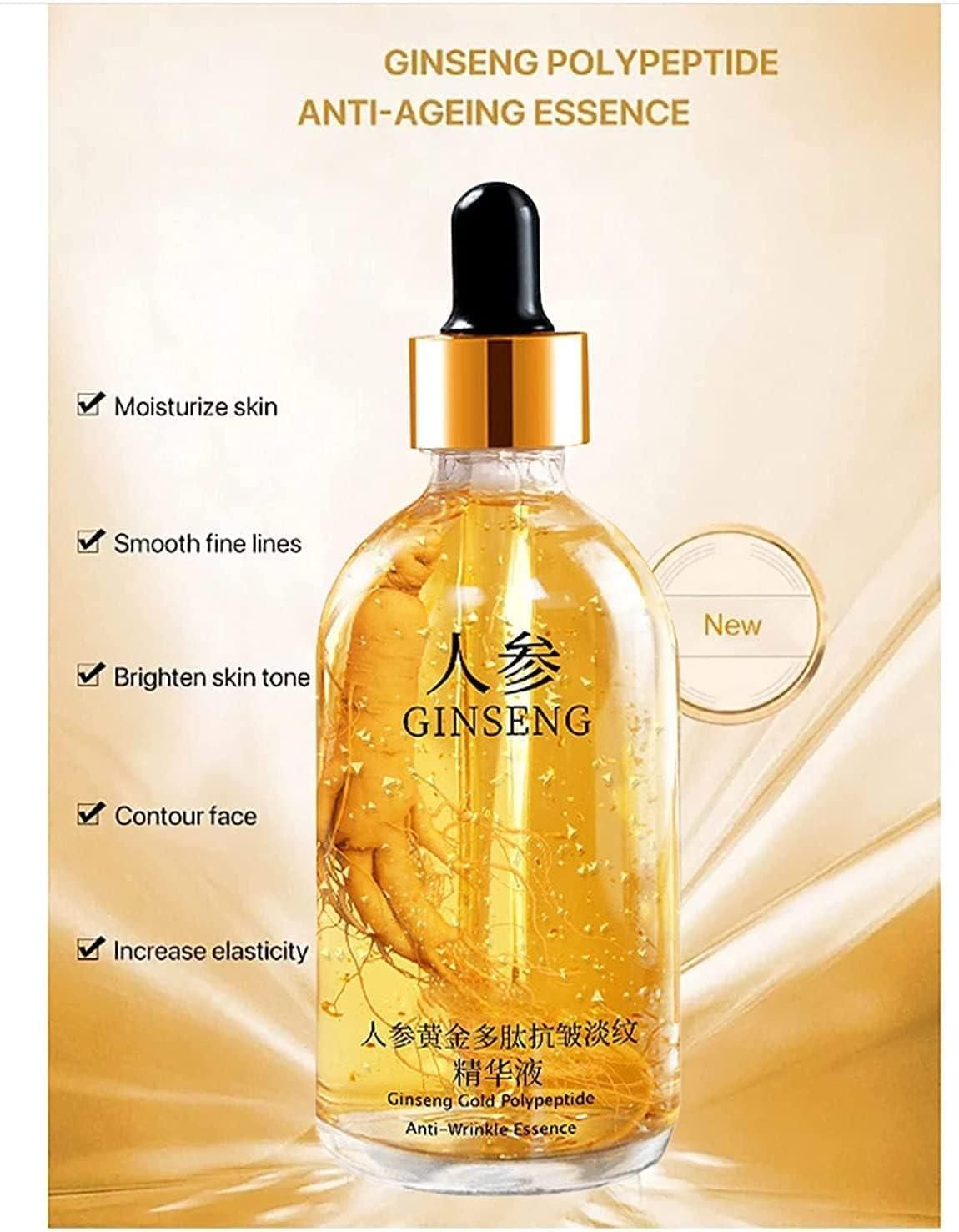Ginseng Gold Anti-Aging Face Serum with Collagen & Hyaluronic Acid - 30ml